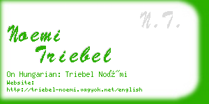 noemi triebel business card